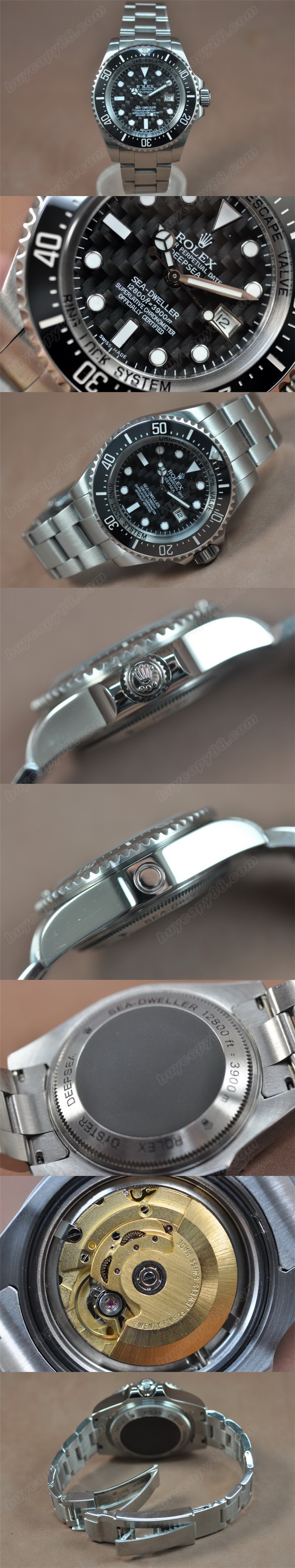 勞力士ROLEX DeepSea SS 亞洲2836-2 自動機芯搭載0