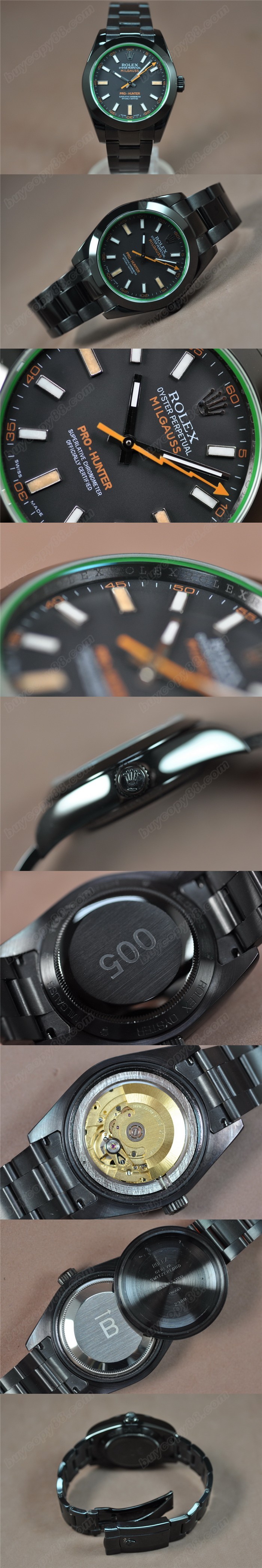勞力士ROLEX Pro Hunter Milguass PVD A-2836-2 Auto0