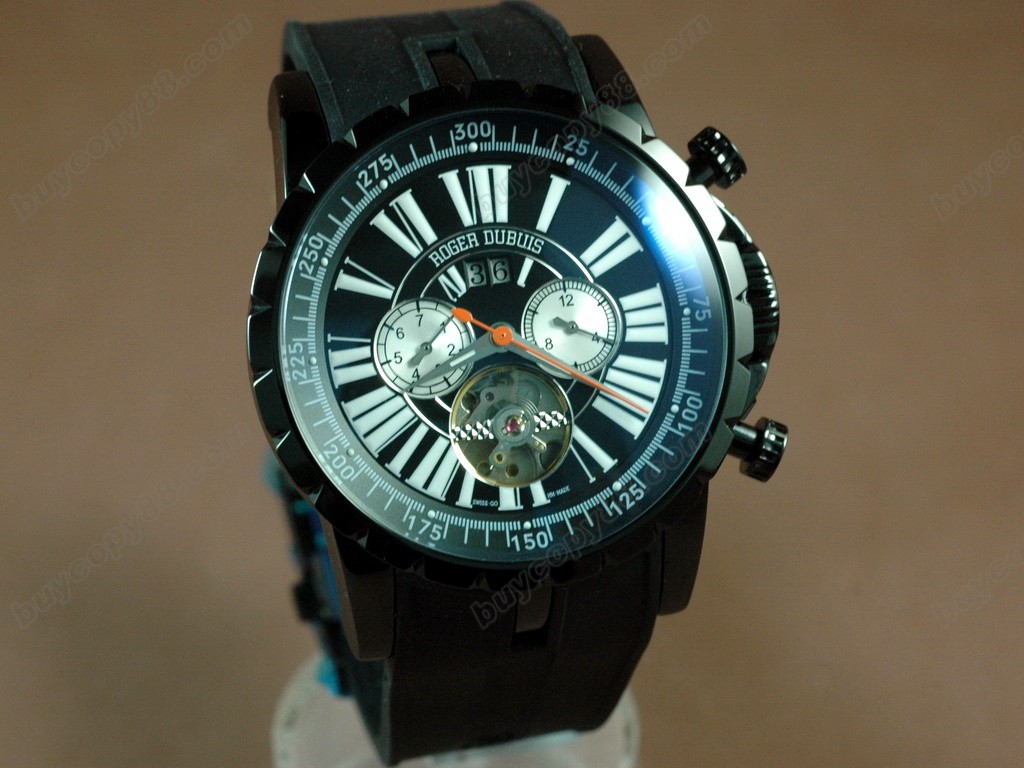 豪爵錶【男性用】 Excalibur Chrono PVD/RU Black Jap 自動機芯搭載4