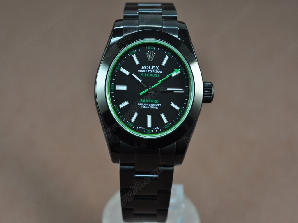 勞力士 Pro Hunter Milguass Blk(Green Sapphire)綠玻璃5