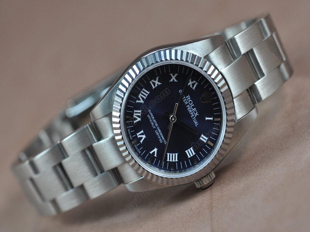 勞力士【女性用】Oyster 25mm SS White Swiss Eta 2671-2 自動機芯搭載4