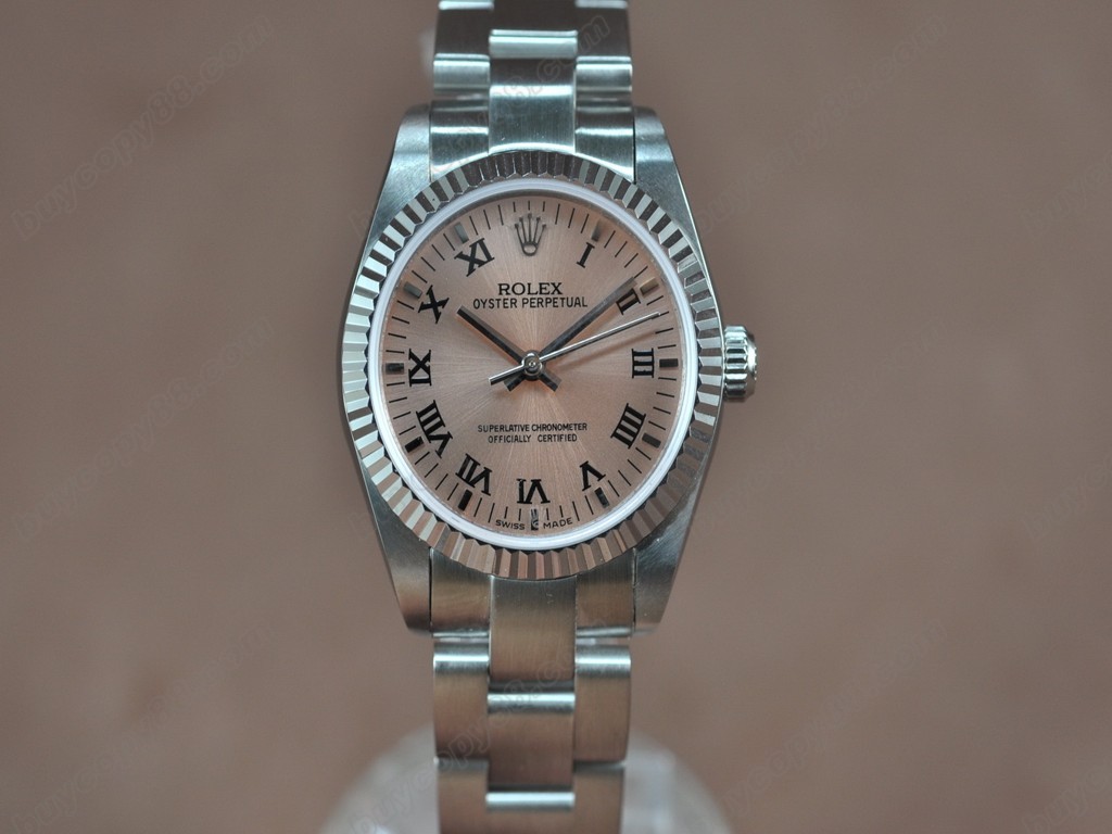 勞力士【女性用】Oyster 25mm SS White Swiss Eta 2671-2 自動機芯搭載1