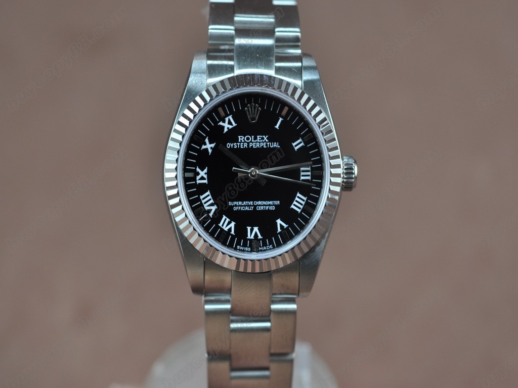 勞力士【女性用】Oyster 25mm SS White Swiss Eta 2671-2 自動機芯搭載1