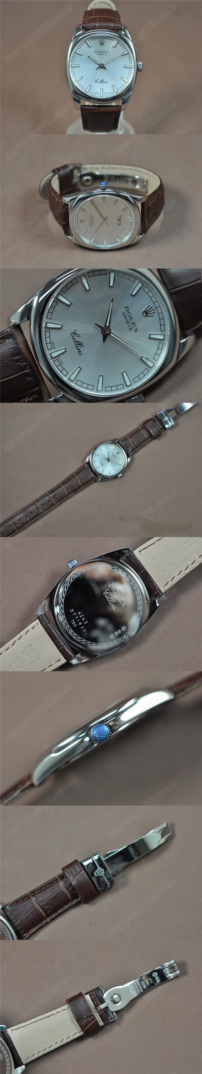 勞力士ROLEX Cellini 38mm SS/LE Ronda-762 石英機芯0