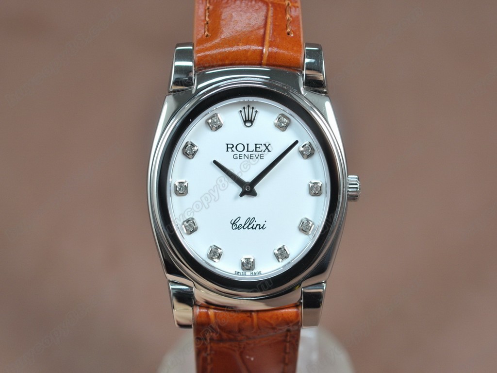 勞力士【男女兼用】Cellini 36mm SS/LE Metal grey dial Ronda 762 石英機芯搭載10
