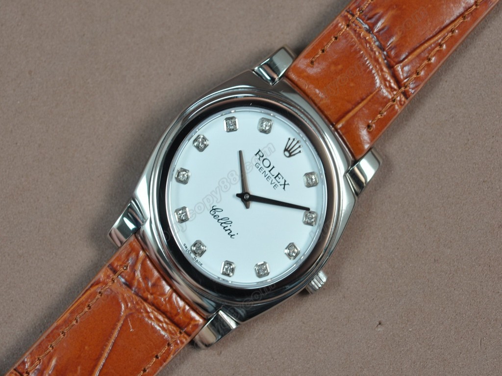 勞力士【男女兼用】Cellini 36mm SS/LE Metal grey dial Ronda 762 石英機芯搭載8