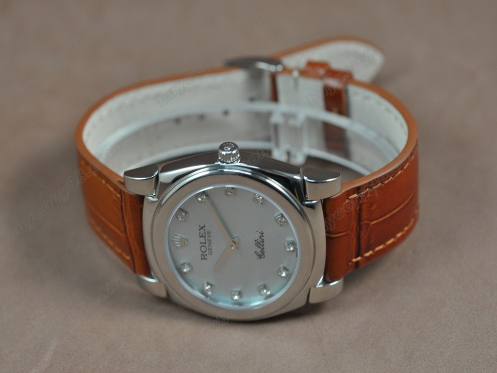 勞力士【男女兼用】Cellini 36mm SS/LE Metal grey dial Ronda 762石英機芯搭載9