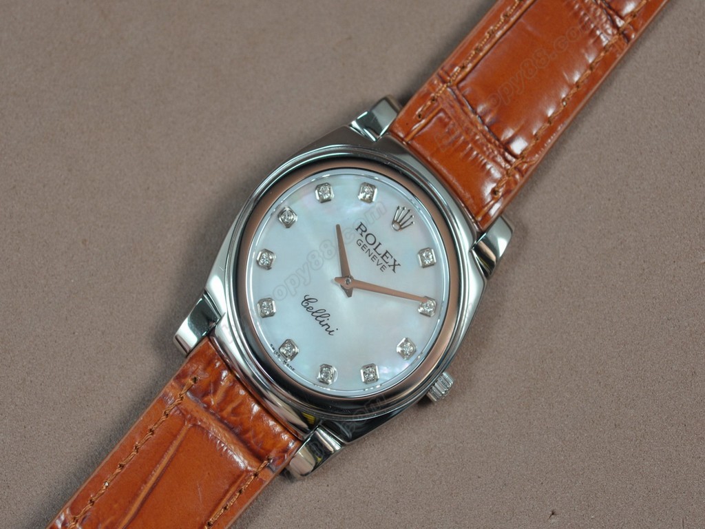 勞力士【男女兼用】Cellini 36mm SS/LE Metal grey dial Ronda 762 石英機芯搭載8