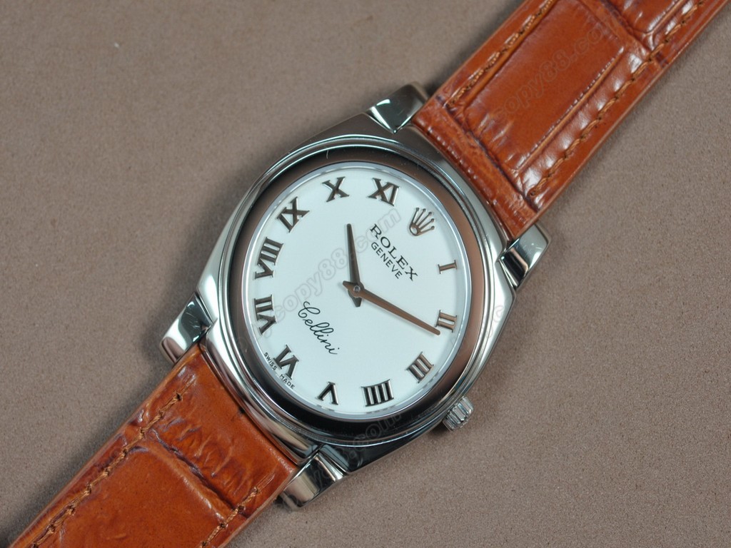 勞力士【男女兼用】Cellini 36mm SS/LE Metal grey dial Ronda 762 石英機芯搭載8