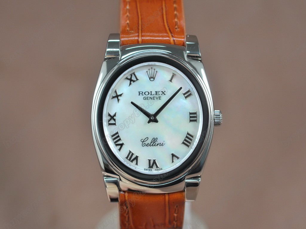 勞力士【男女兼用】 Cellini 36mm SS/LE Metal grey dial Ronda 762 石英機芯搭載10