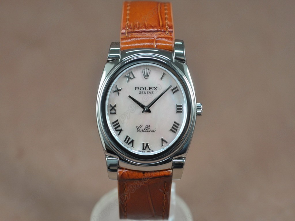 勞力士【男女兼用】 Cellini 36mm SS/LE Metal grey dial Ronda 762 石英機芯搭載11