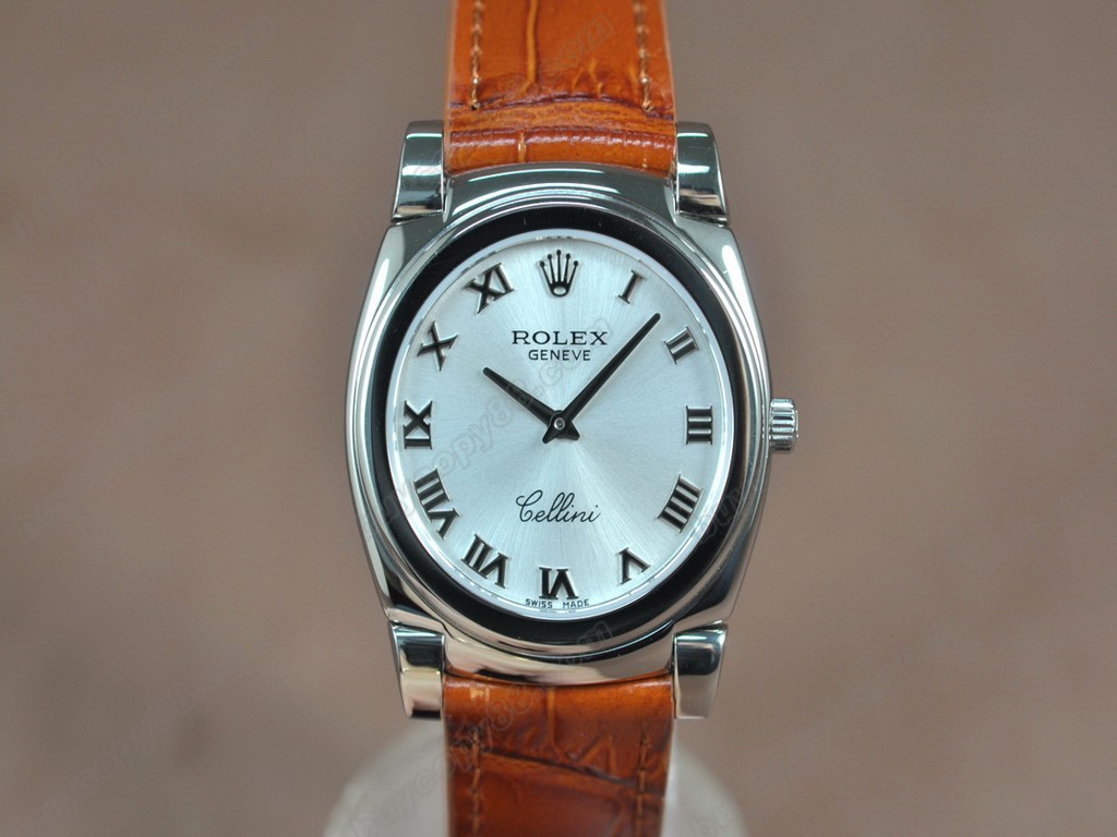 勞力士【男女兼用】Cellini 36mm SS/LE Metal grey dial Ronda 762 石英機芯搭載10