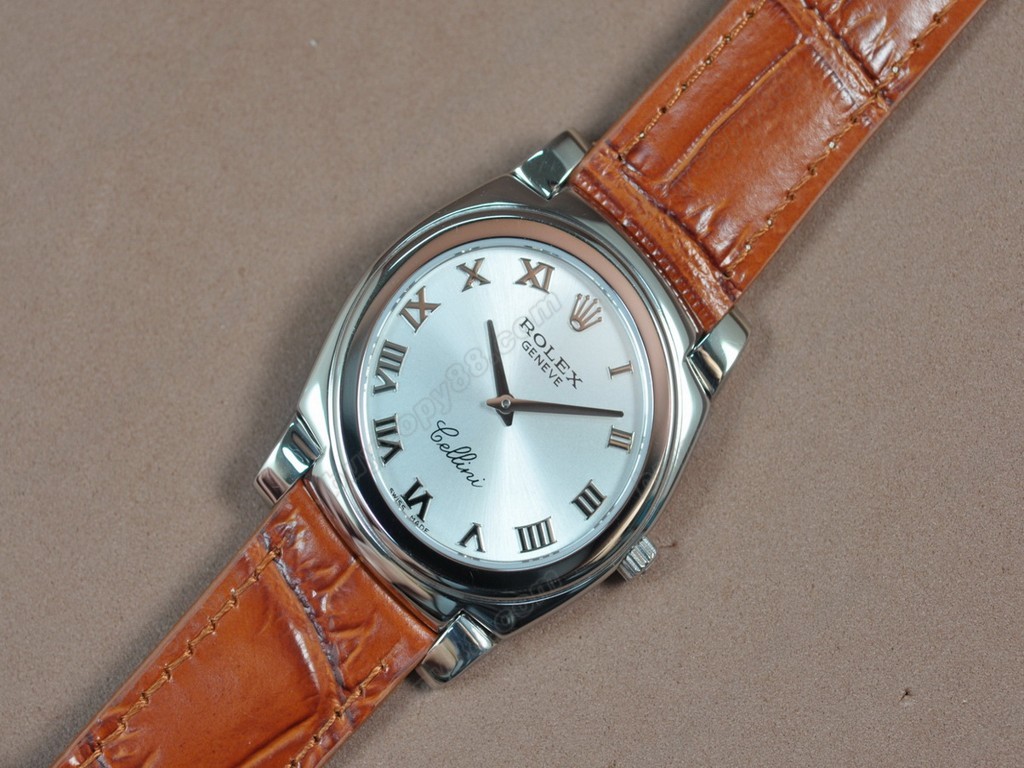 勞力士【男女兼用】Cellini 36mm SS/LE Metal grey dial Ronda 762 石英機芯搭載8