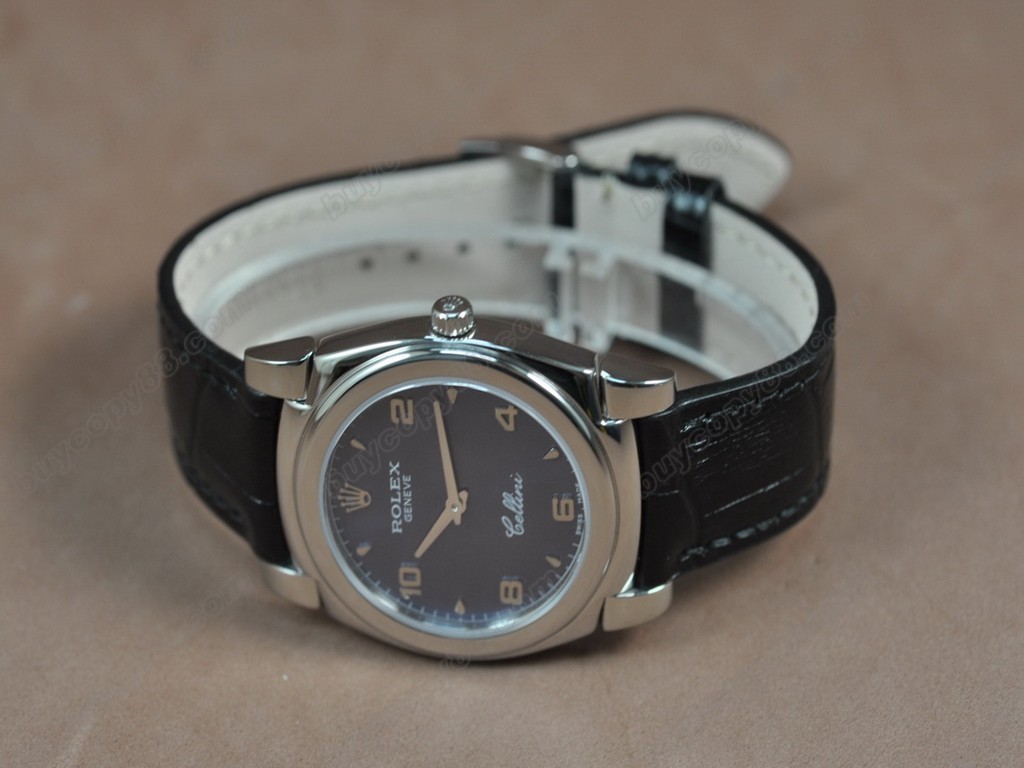 勞力士【男女兼用】Cellini 36mm SS/LE Metal grey dial Ronda 762石英機芯搭載8