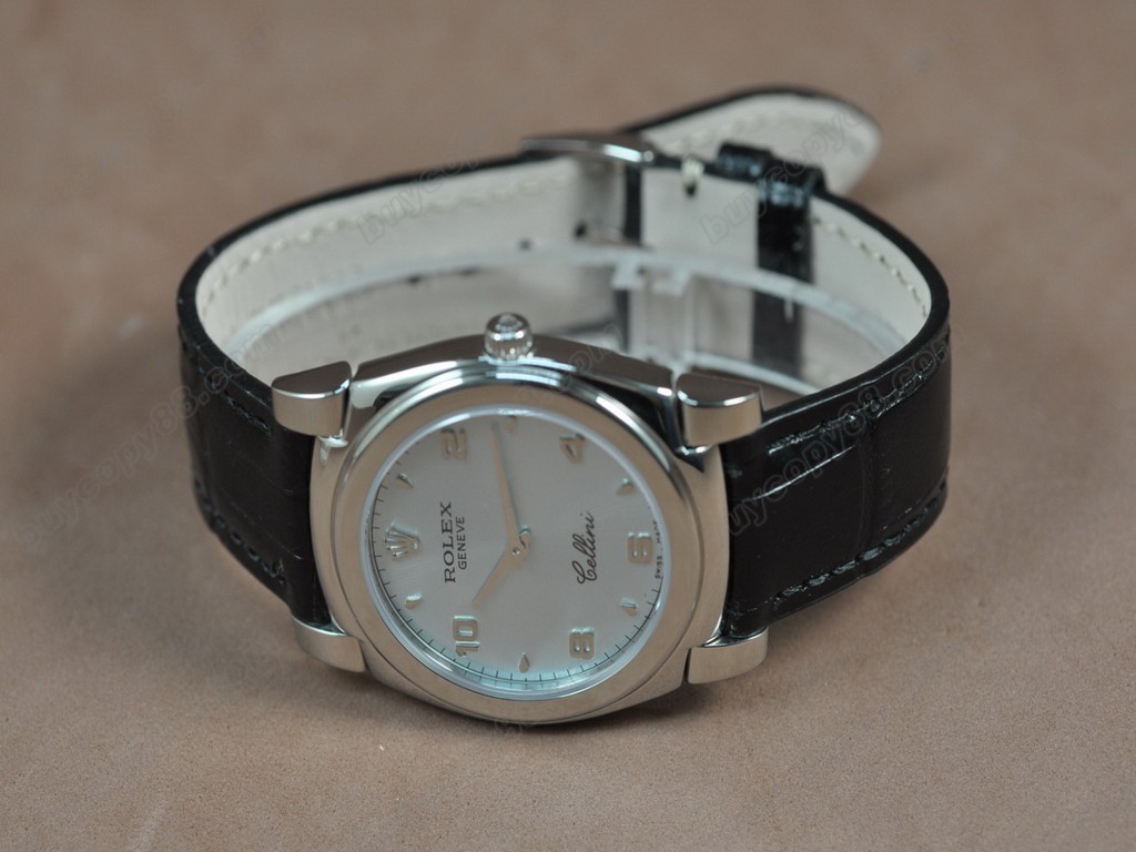 勞力士【男女兼用】Cellini 36mm SS/LE Metal grey dial Ronda 762 石英機芯搭載8