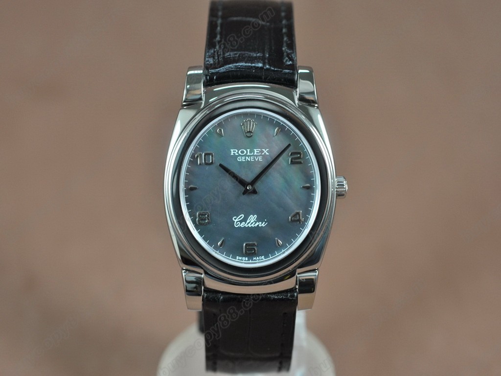 勞力士【男女兼用】Cellini 36mm SS/LE Metal grey dial Ronda 762 石英機芯搭載10