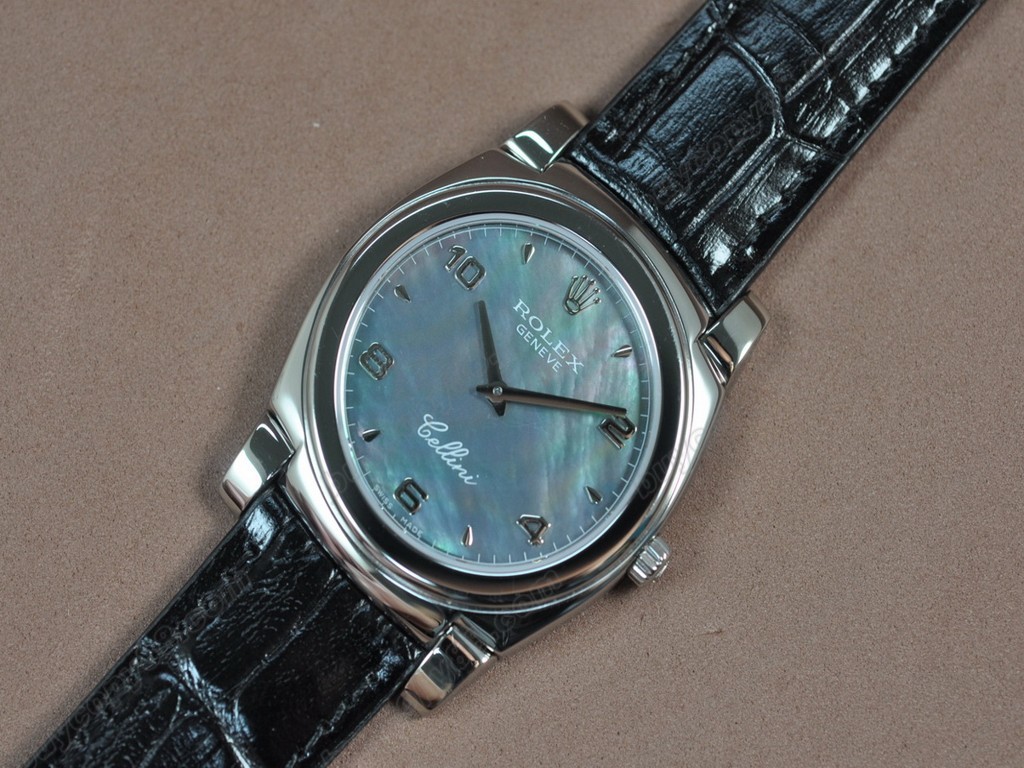 勞力士【男女兼用】Cellini 36mm SS/LE Metal grey dial Ronda 762 石英機芯搭載7