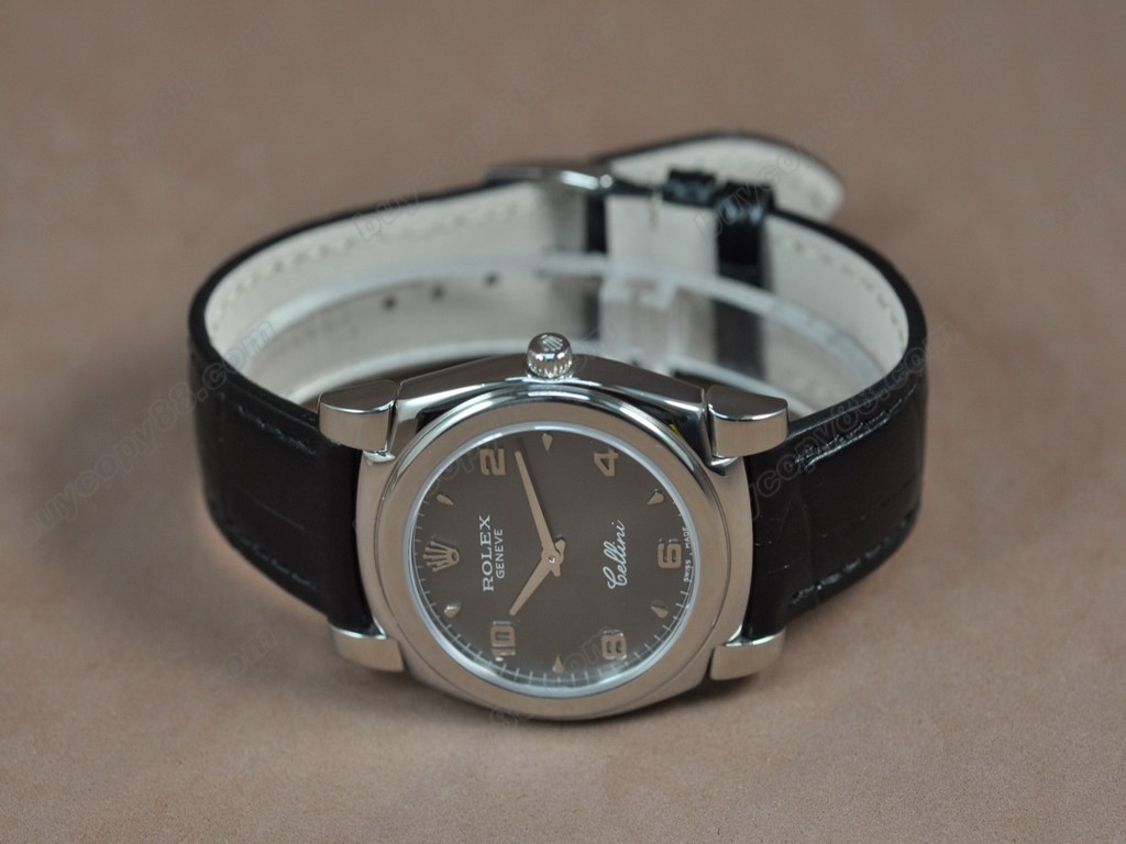 勞力士【男女兼用】 Cellini 36mm SS/LE Metal grey dial Ronda 762 石英機芯搭載8