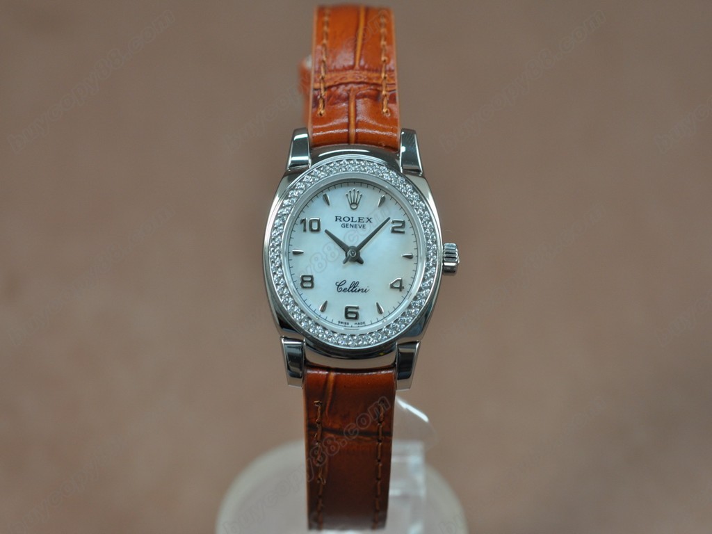 勞力士【女性用】Cellini 26mm SS/LE Diam Bel Ronda 762石英機芯搭載7