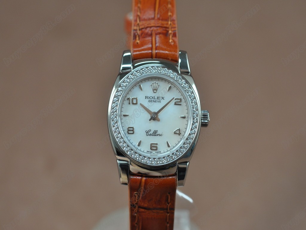 勞力士【女性用】Cellini 26mm SS/LE Diam Bel Ronda 762石英機芯搭載6