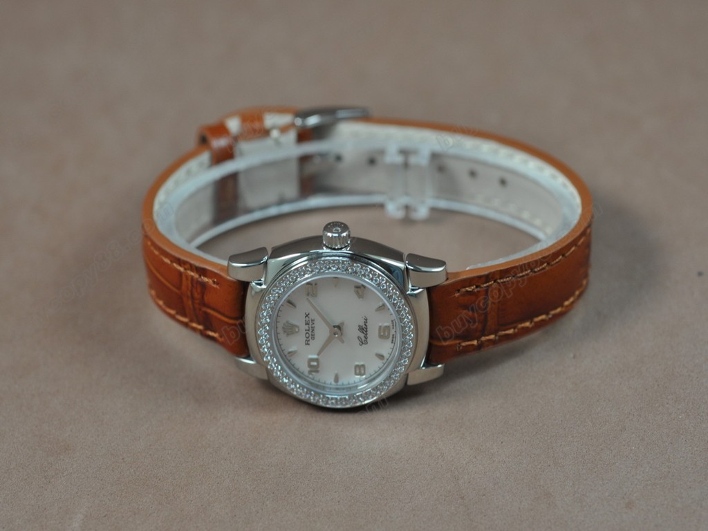 勞力士【女性用】Cellini 26mm SS/LE Diam Bel Ronda 762石英機芯搭載5