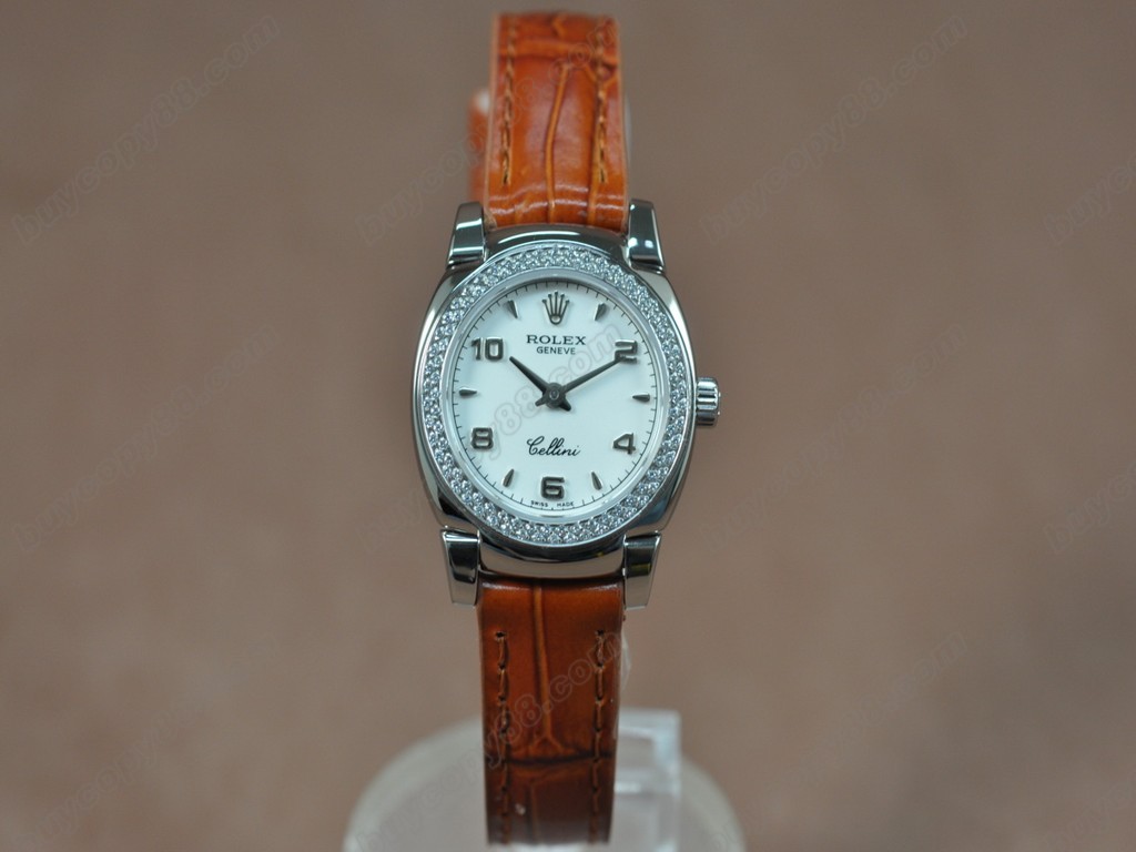 勞力士【女性用】Cellini 26mm SS/LE Diam Bel Ronda 762石英機芯搭載7