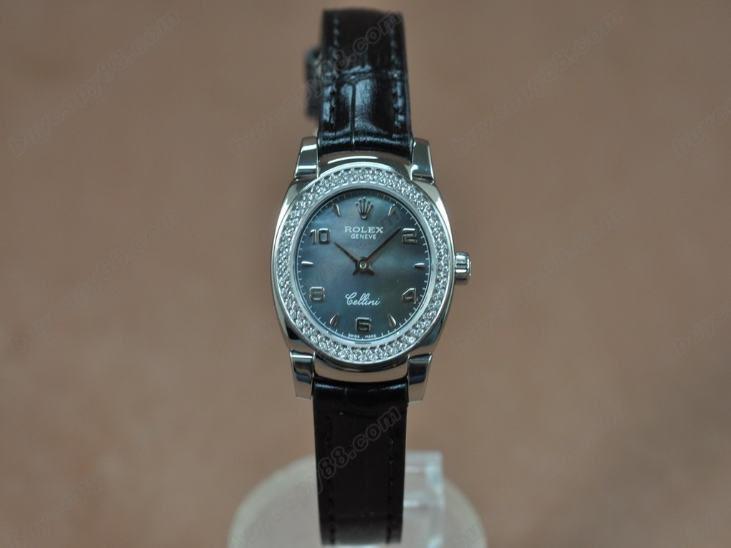 勞力士【女性用】Cellini 26mm SS/LE Diam Bel Ronda 762石英機芯搭載7