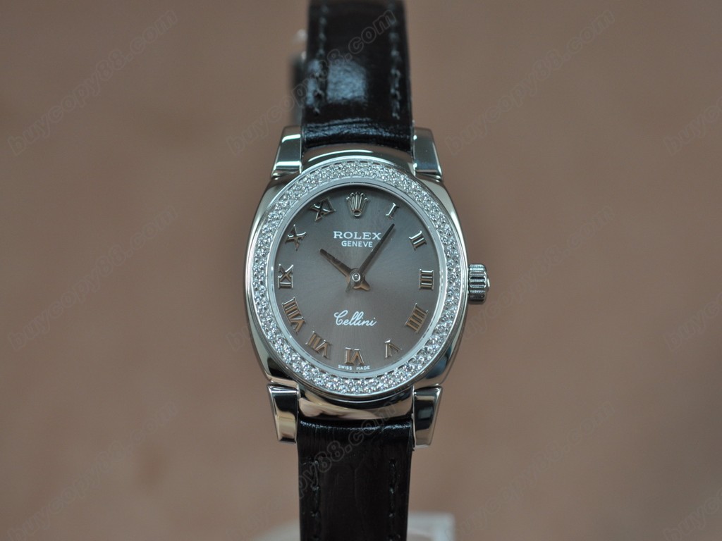 勞力士【女性用】Cellini 26mm SS/LE Diam Bel Ronda 762石英機芯搭載6
