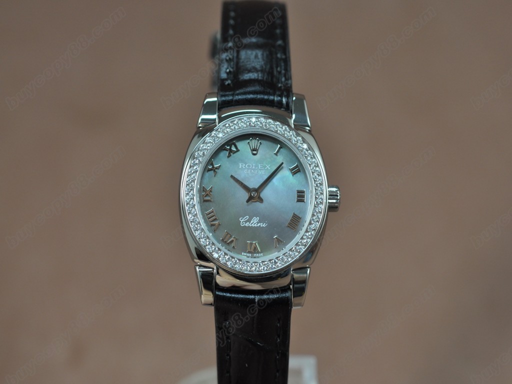 勞力士【女性用】Cellini 26mm SS/LE Diam Bel Ronda 762石英機芯搭載6
