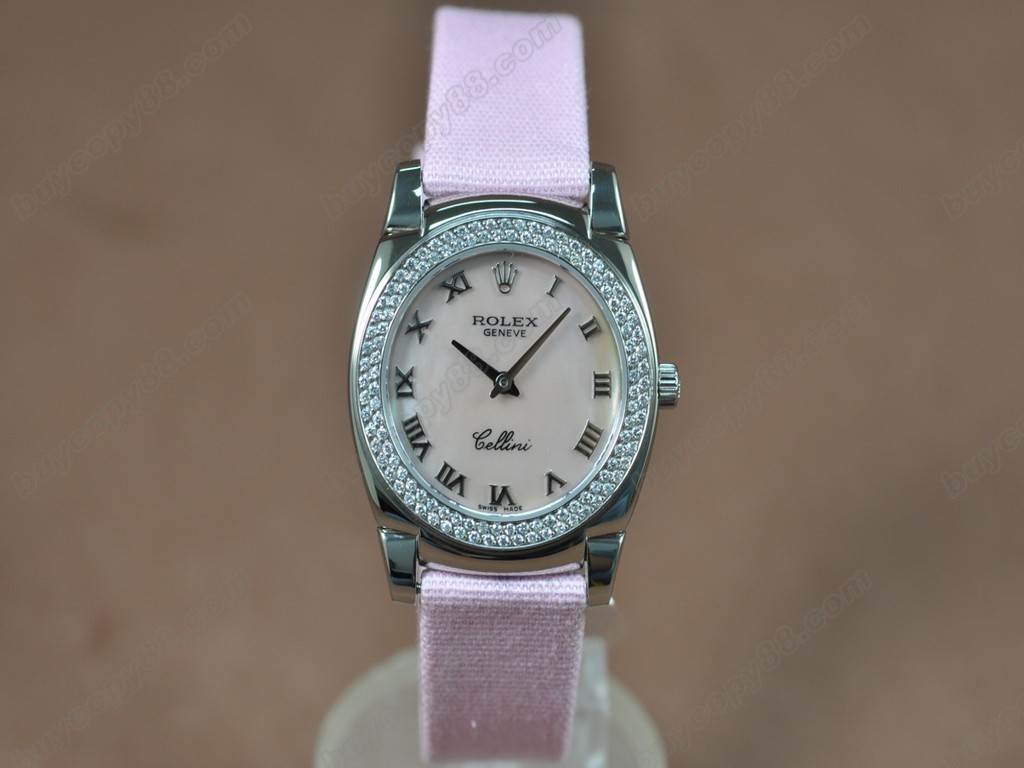 勞力士【女性用】Cellini 32mm SS/LE Diam Bel Ronda 762石英機芯搭載1