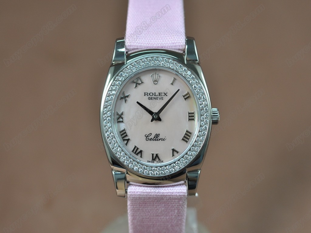 勞力士【女性用】Cellini 32mm SS/LE Diam Bel Ronda 762石英機芯搭載0