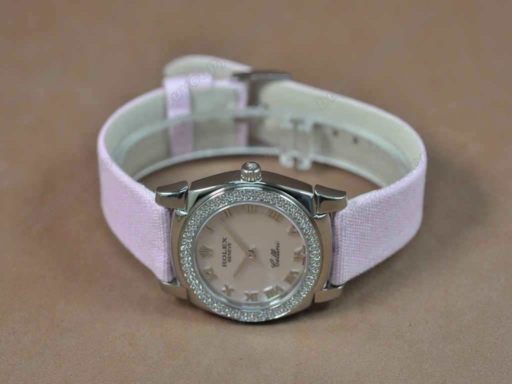 勞力士【女性用】Cellini 32mm SS/LE Diam Bel Ronda 762石英機芯搭載2