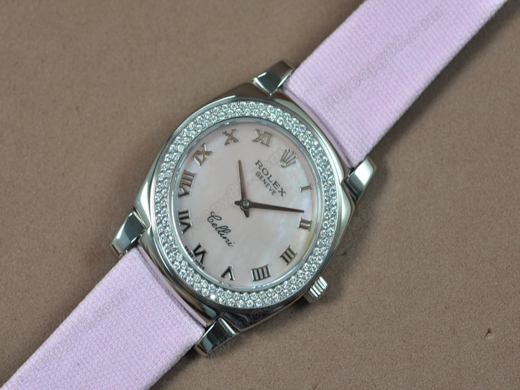 勞力士【女性用】Cellini 32mm SS/LE Diam Bel Ronda 762石英機芯搭載3