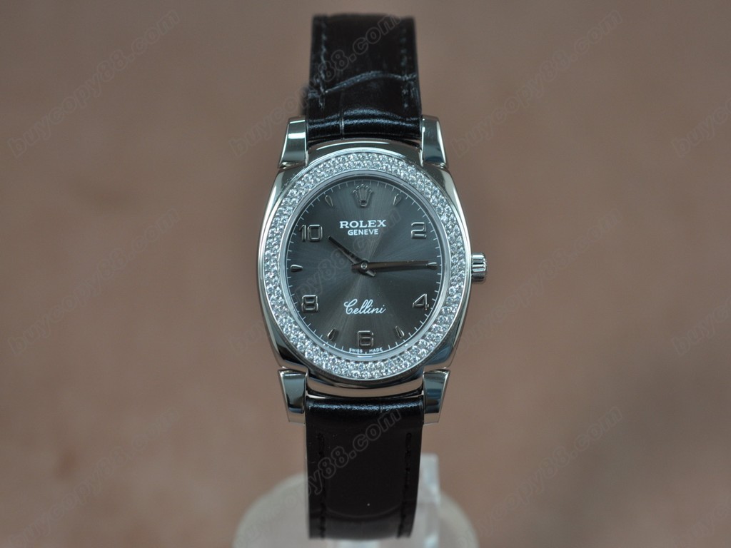 勞力士【女性用】Cellini 32mm SS/LE Diam Bel White dial Ronda 762石英機芯搭載7
