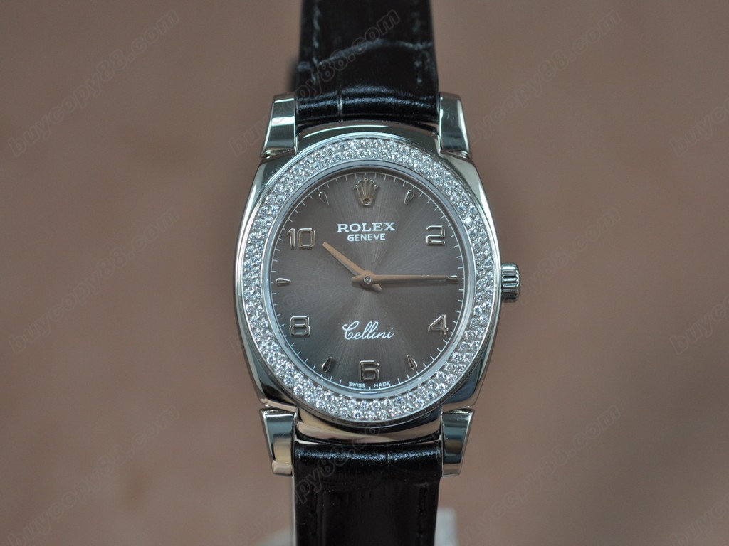 勞力士【女性用】Cellini 32mm SS/LE Diam Bel White dial Ronda 762石英機芯搭載6