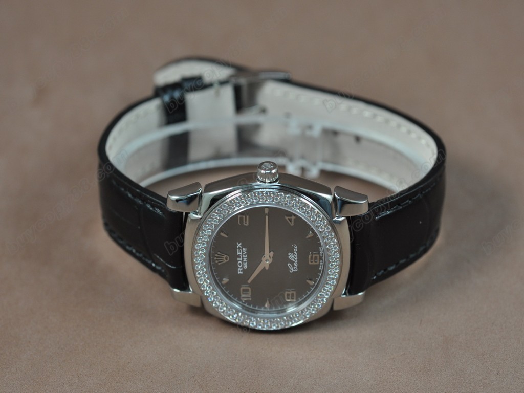 勞力士【女性用】Cellini 32mm SS/LE Diam Bel White dial Ronda 762石英機芯搭載5