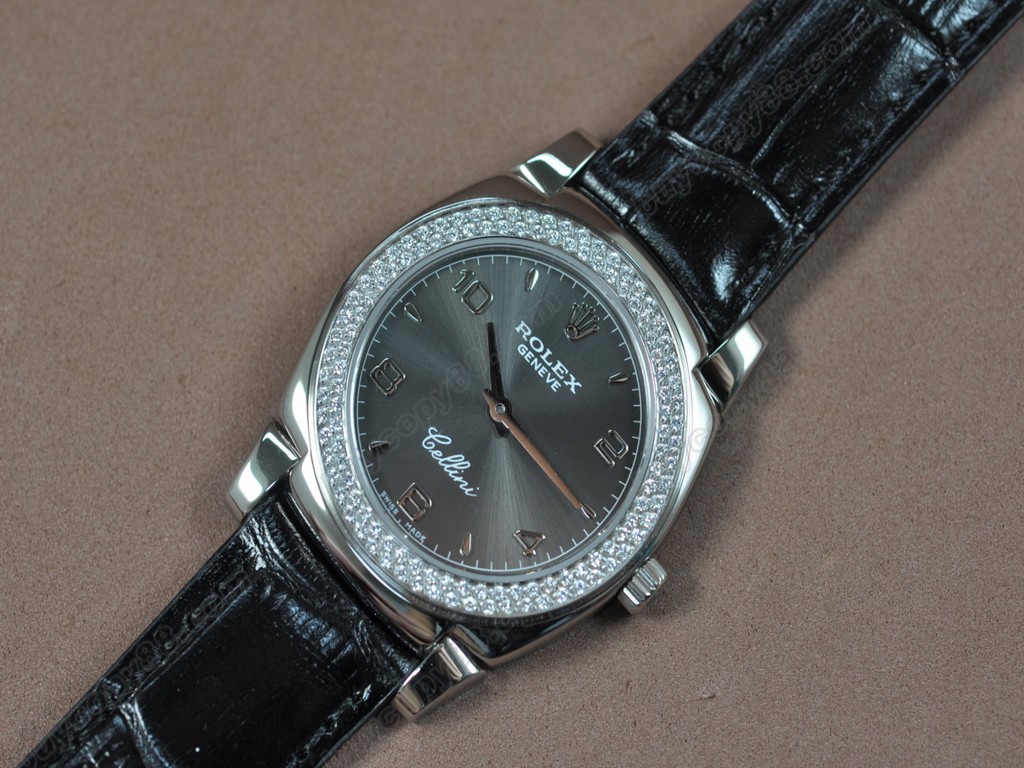 勞力士【女性用】Cellini 32mm SS/LE Diam Bel White dial Ronda 762石英機芯搭載4