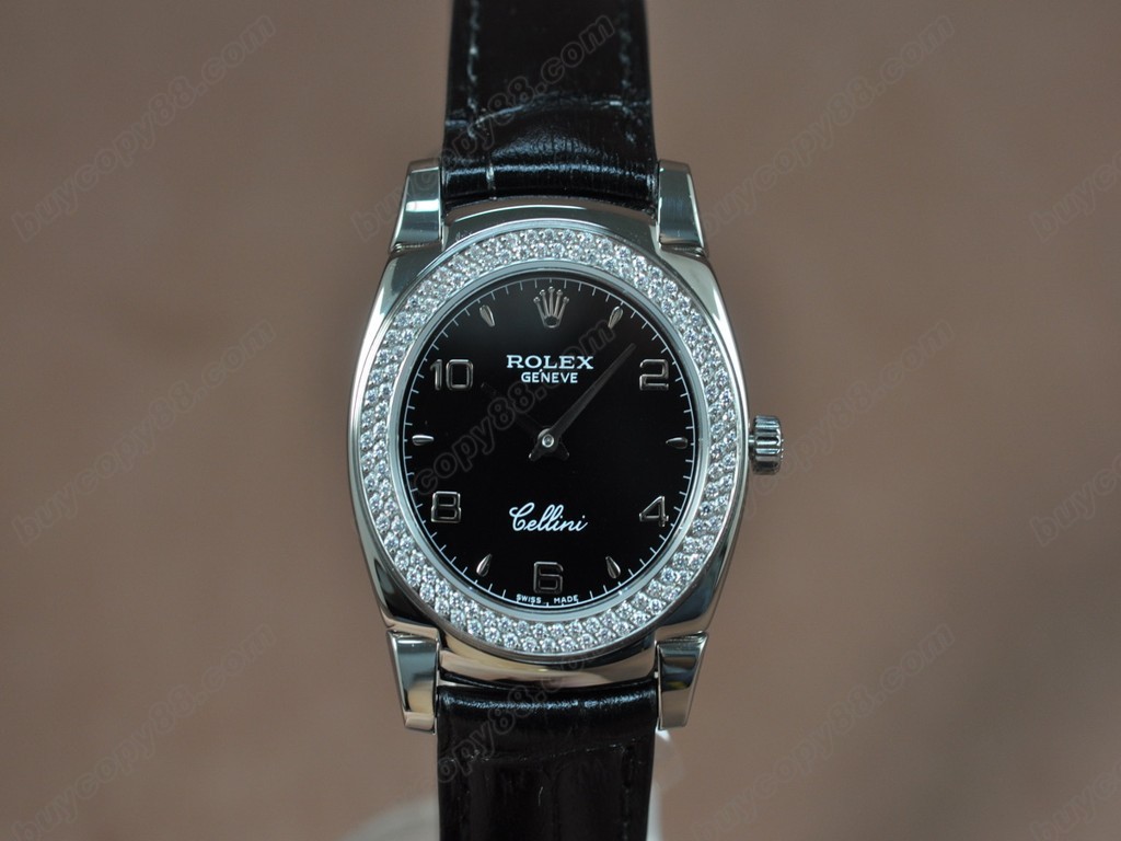 勞力士【女性用】Cellini 32mm SS/LE Diam Bel White dial Ronda 762 石英機芯搭載6