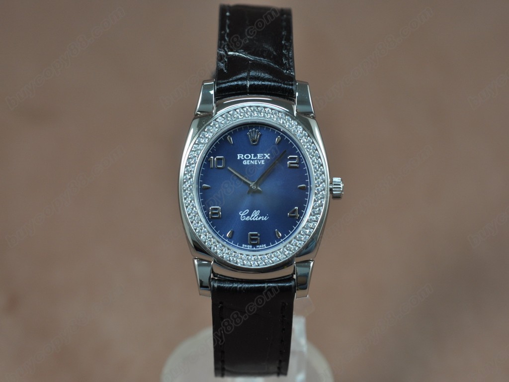 勞力士【女性用】Cellini 32mm SS/LE Diam Bel White dial Ronda 762 石英機芯搭載7