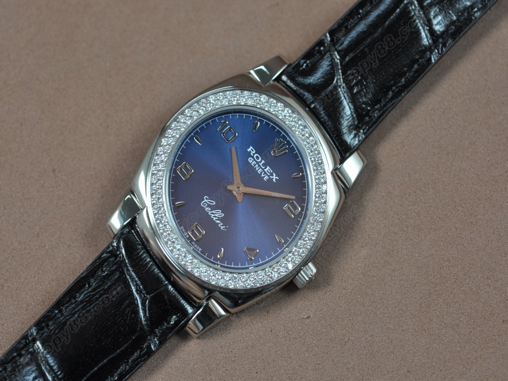 勞力士【女性用】Cellini 32mm SS/LE Diam Bel White dial Ronda 762 石英機芯搭載4