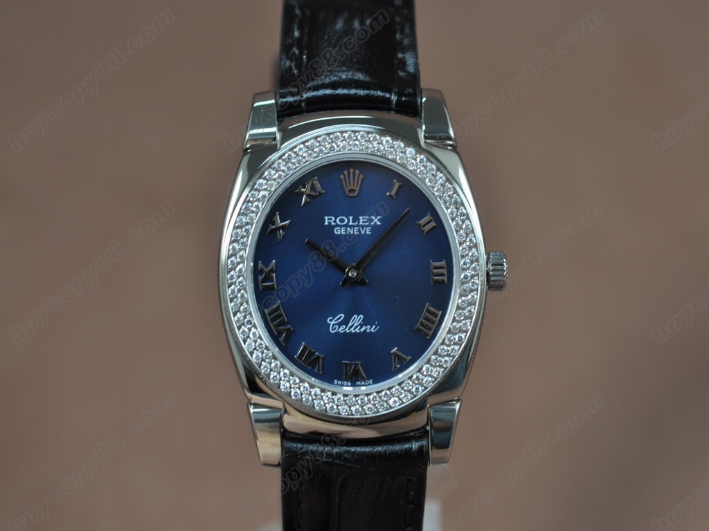 勞力士【女性用】Cellini 32mm SS/LE Diam Bel White dial Ronda 762 石英機芯搭載6