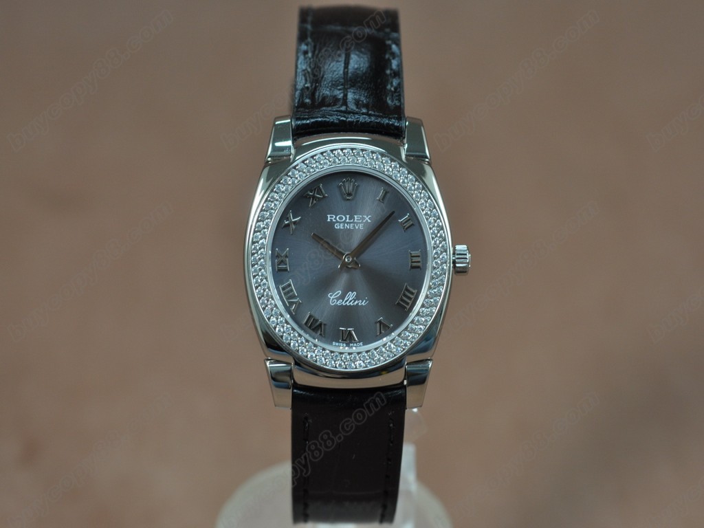 勞力士【女性用】Cellini 32mm SS/LE Diam Bel White dial Ronda 762 石英機芯搭載7