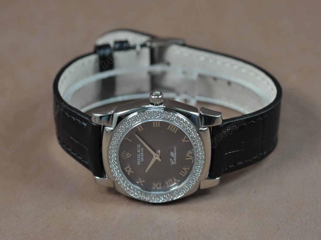 勞力士【女性用】Cellini 32mm SS/LE Diam Bel White dial Ronda 762 石英機芯搭載5