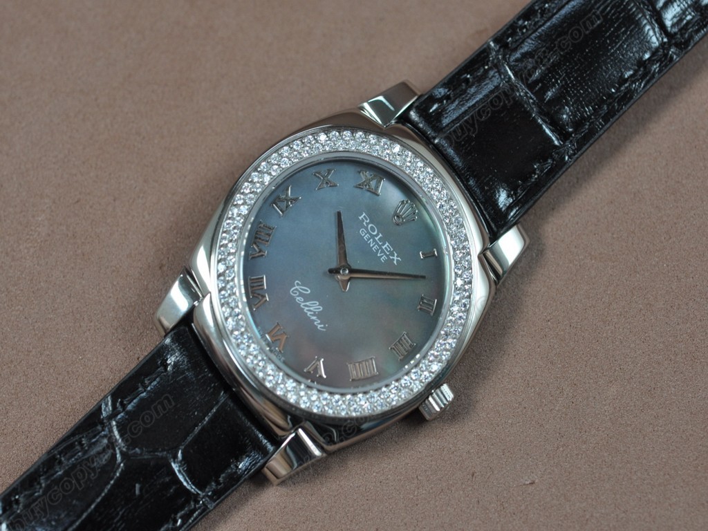 勞力士【女性用】Cellini 32mm SS/LE Diam Bel White dial Ronda 762 石英機芯搭載4