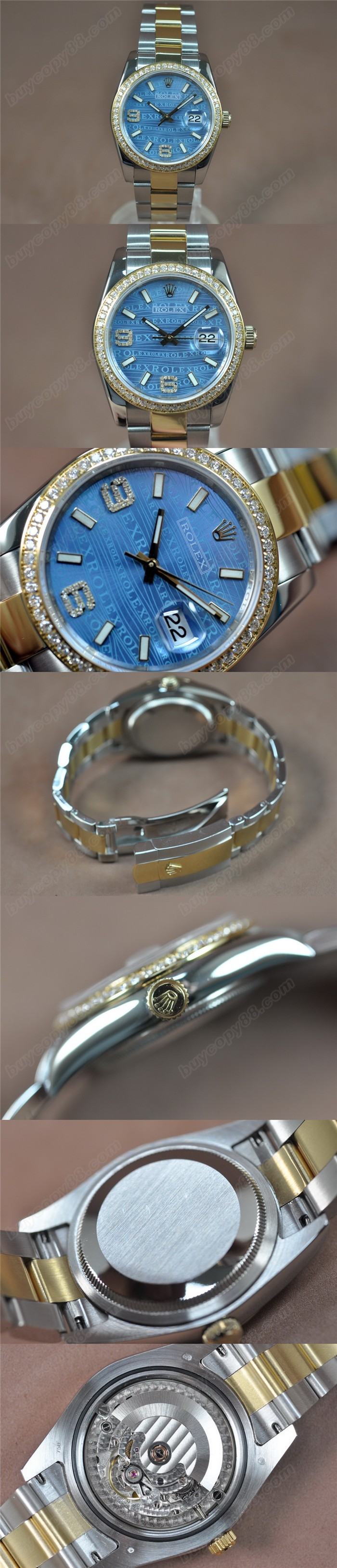 勞力士 DateJust 36mm TT A-2836-2 自動機芯搭載0