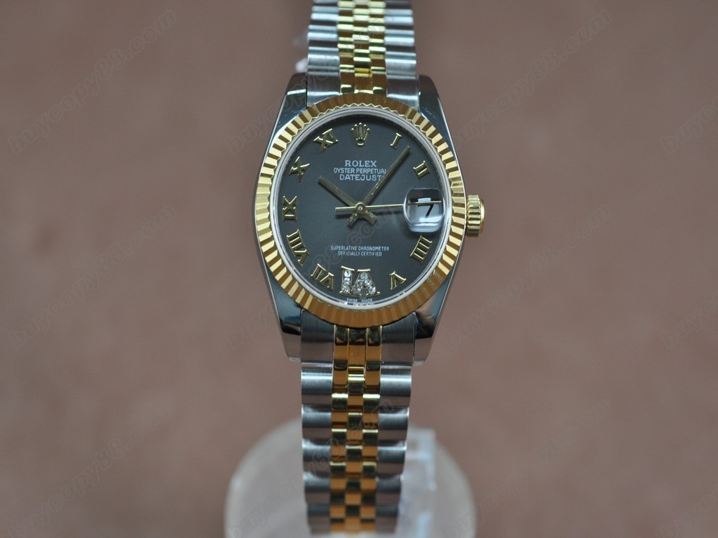 勞力士【男性用】DateJust 36mm TT White Dial A-2836-2 自動機芯搭載0