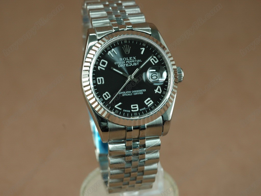 勞力士【男性用】 DateJust 36mm SS/SS White Dial A-2836-2自動機芯搭載4