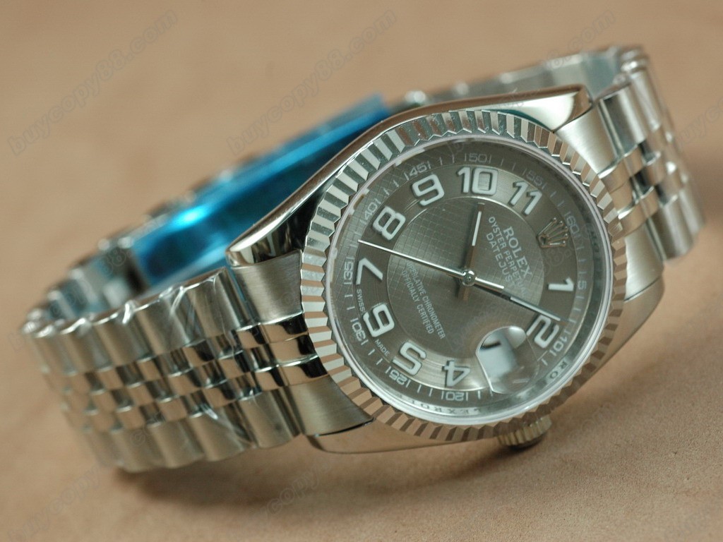 勞力士【男性用】DateJust 36mm SS/SS White Dial A-2836-2自動機芯搭載 0