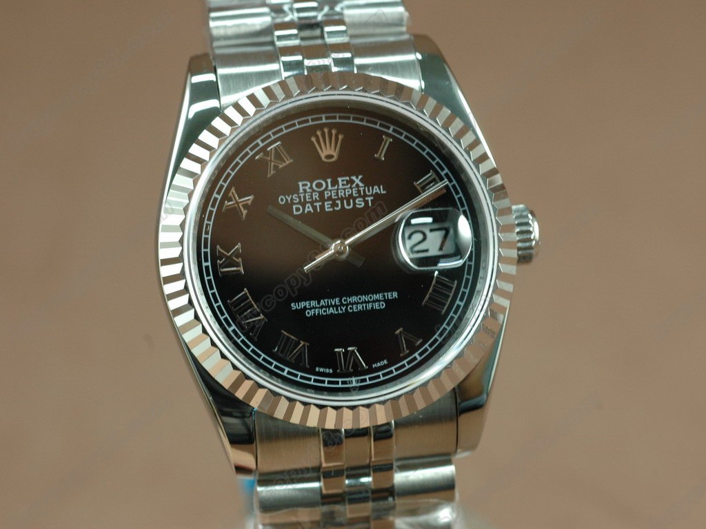 勞力士【男性用】DateJust 36mm SS/SS White Dial A-2836-2自動機芯搭載1