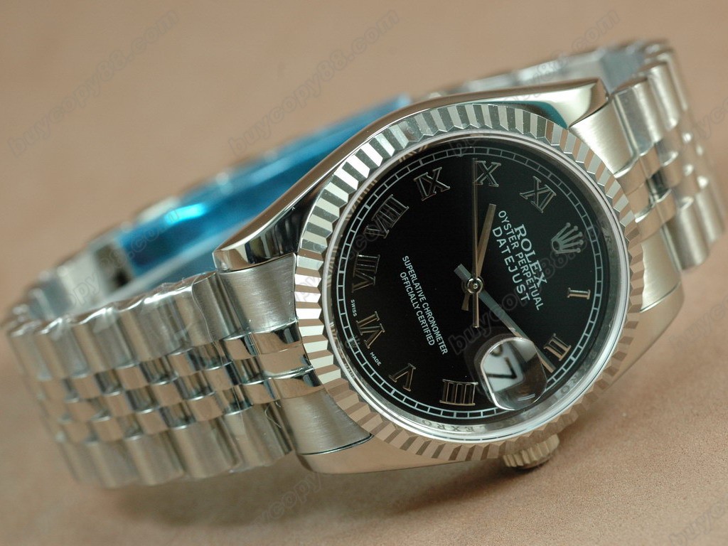 勞力士【男性用】DateJust 36mm SS/SS White Dial A-2836-2自動機芯搭載2